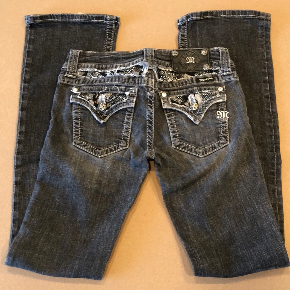 Miss Me boot cut black jeans